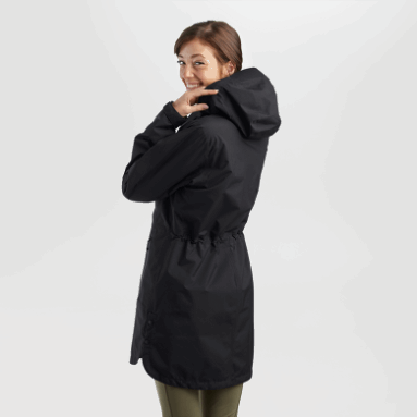 Outdoor Research Aspire Trenchcoat Für Damen Schwarz
