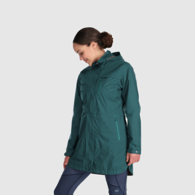 Outdoor Research Damen Aspire Trenchcoat Treeline