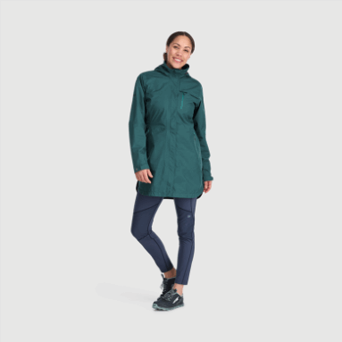 Outdoor Research Damen Aspire Trenchcoat Treeline