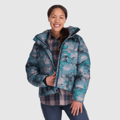 Outdoor Research Damen-kaltfront-daunenjacke Nimbus Aquarell