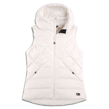 Outdoor Research Damen-kaltfront-daunenweste Mit Kapuze Snow