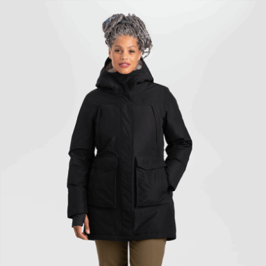 Outdoor Research Stormcraft Daunenparka Für Damen Schwarz