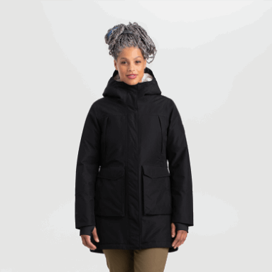 Outdoor Research Stormcraft Daunenparka Für Damen Schwarz
