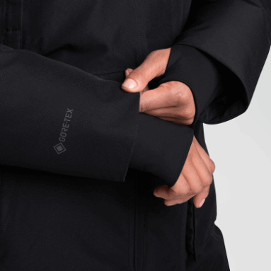 Outdoor Research Stormcraft Daunenparka Für Damen Schwarz