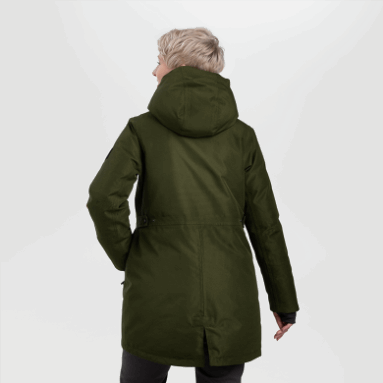Outdoor Research Stormcraft Daunenparka Für Damen Aus Loden
