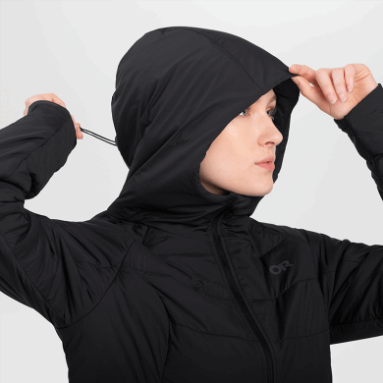 Outdoor Research Damen-Hoodie Mit Schattenisolierung Schwarz
