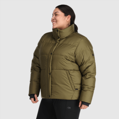 Outdoor Research Damen Coldfront Daunenjacke Plus Schwarz