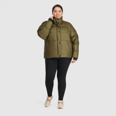 Outdoor Research Damen Coldfront Daunenjacke Plus Schwarz
