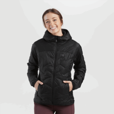 Outdoor Research Superstrand Lt Hoodie-plus Schwarz Für Damen