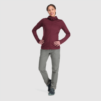 Outdoor Research Melody Hoodie Mit Durchgehendem Reißverschluss Für Damen Kalamata Heather