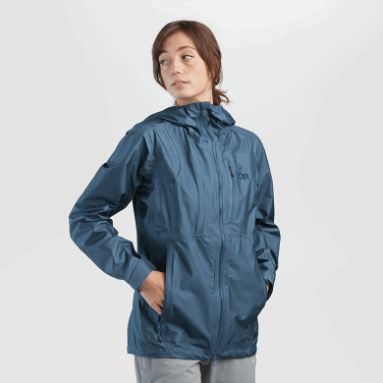 Outdoor Research Damen Helium Ascentshell Jacke Nimbus