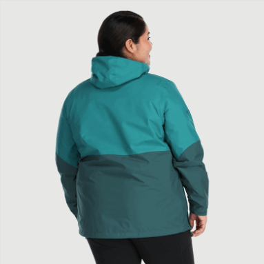 Outdoor Research Aspire II Gore-Tex® Regenjacke Für Damen In Übergröße Deep Lake/Treeline