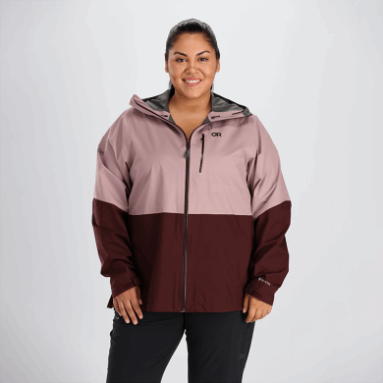 Outdoor Research Aspire Ii Gore-tex® Plus Size Regenjacke Moth/elk Für Damen