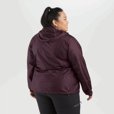 Outdoor Research Helium Rain Plus Size Jacke Für Damen Elk