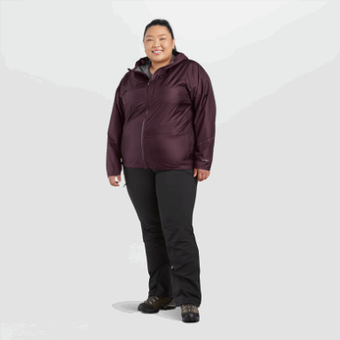 Outdoor Research Helium Rain Plus Size Jacke Für Damen Elk