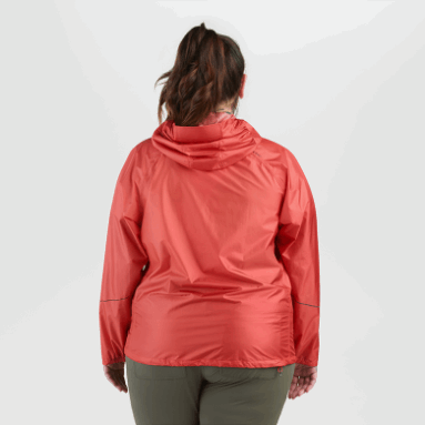 Outdoor Research Damen Helium Rain Plus Size Jacke Sunset