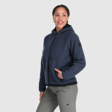 Outdoor Research Damen-Fleece-Hoodie Juneau Marineblau
