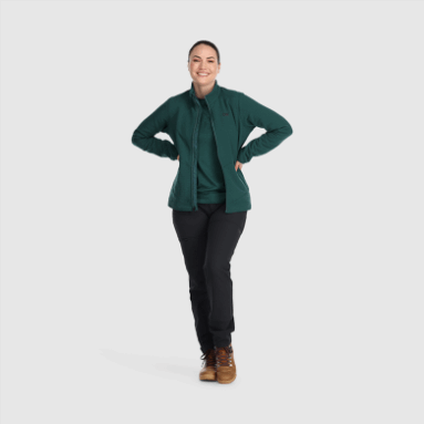Outdoor Research Damen Vigour Plus Fleecejacke Treeline