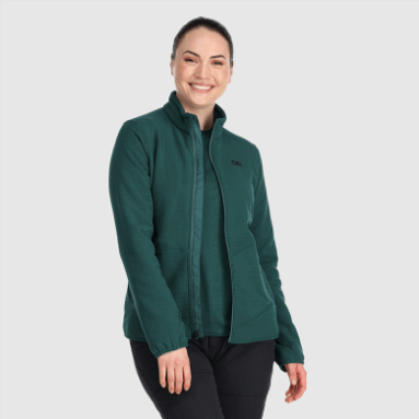 Outdoor Research Damen Vigour Plus Fleecejacke Treeline