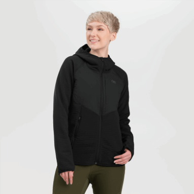 Outdoor Research Vigor Plus Fleece-Hoodie Für Damen Schwarz