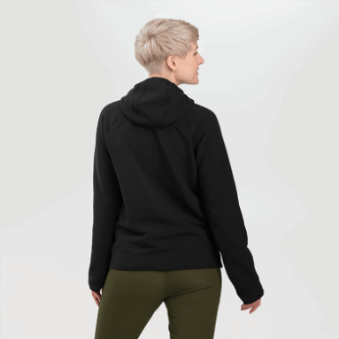 Outdoor Research Vigor Plus Fleece-Hoodie Für Damen Schwarz