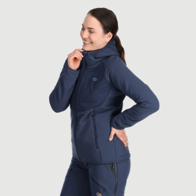 Outdoor Research Vigor Plus Fleece-Hoodie Für Damen Marineblau