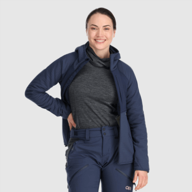 Outdoor Research Vigor Plus Fleece-Hoodie Für Damen Marineblau
