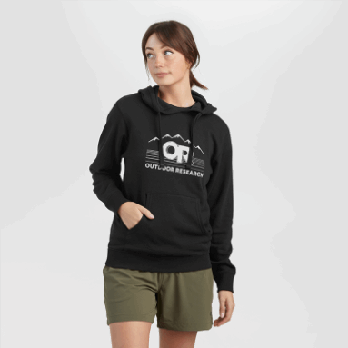 Outdoor Research Advocate Hoodie Schwarz/weiß