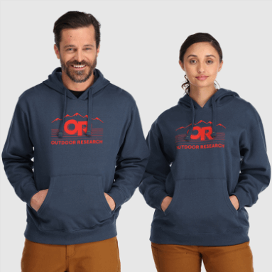 Outdoor Research Advocate Hoodie Marineblau/Cranberry