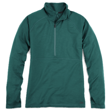 Outdoor Research Alpine Onset Merino Half Zip Treeline Für Damen