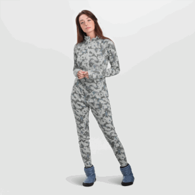 Outdoor Research Alpine Onset Merino Half Zip Snow Camo Für Damen