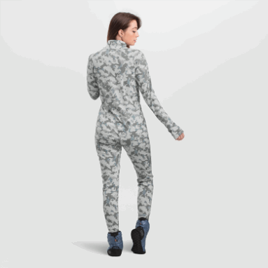 Outdoor Research Alpine Onset Merino Half Zip Snow Camo Für Damen