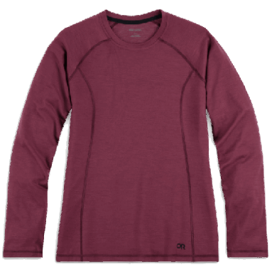 Outdoor Research Damen Alpine Onset Merino 150 Crew-Plus Charcoal Heather
