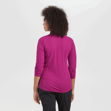 Outdoor Research Damen Echo Quarter Zip Fuchsia