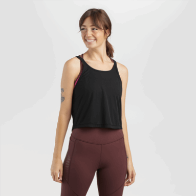 Outdoor Research Damen Echo Crop Tank Schwarz