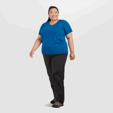 Outdoor Research Damen Echo Plus Size T-Shirt Classic Blue