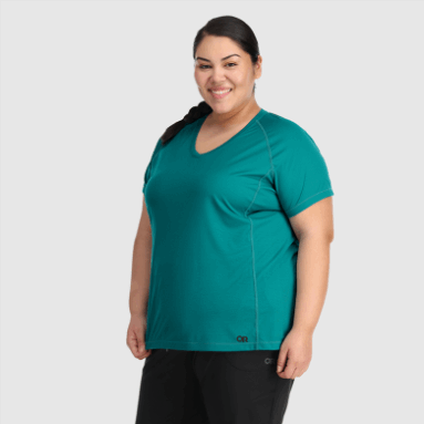 Outdoor Research Damen Echo Plus Size T-Shirt Deep Lake