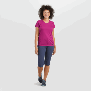 Outdoor Research Damen Echo Plus Size T-Shirt Fuchsie