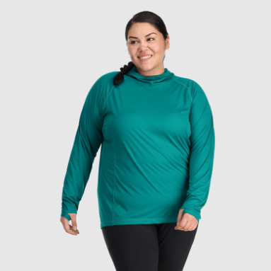 Outdoor Research Damen Echo Plus Size Hoodie Deep Lake