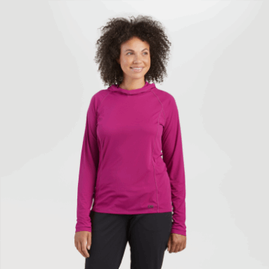 Outdoor Research Damen Echo Plus Size Hoodie Fuchsia