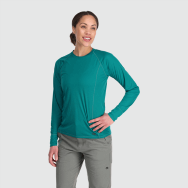 Outdoor Research Echo Langarmshirt Für Damen Deep Lake