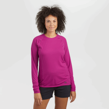 Outdoor Research Damen-Echo-Langarm-T-Shirt Fuchsia