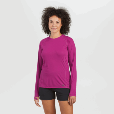 Outdoor Research Damen-Echo-Langarm-T-Shirt Fuchsia