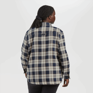 Outdoor Research Damen-Feedback-Flanellhemd - Solid Sand Plaid