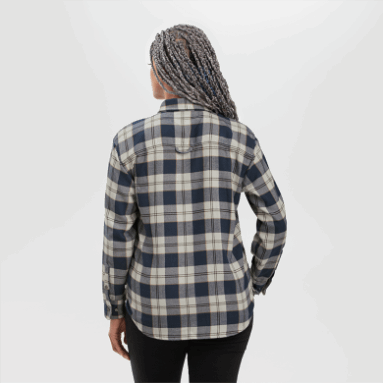 Outdoor Research Damen-Feedback-Flanellhemd - Solid Sand Plaid