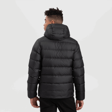 Outdoor Research Herren Coldfront Daunen Hoodie Schwarz
