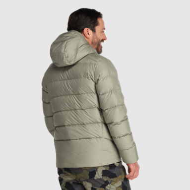 Outdoor Research Herren Coldfront Daunen Hoodie Flint