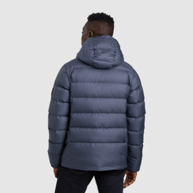 Outdoor Research Herren Coldfront Daunen Hoodie Marineblau