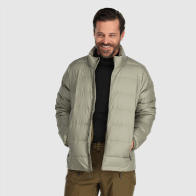 Outdoor Research Herren-Kaltfront-Daunenjacke Flint