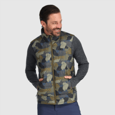 Outdoor Research Herren Coldfront Daunenweste Loden Camo
